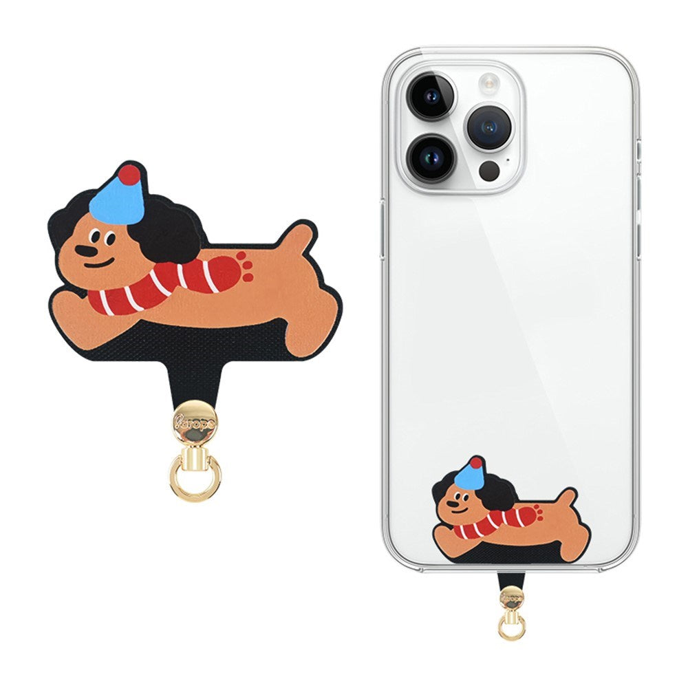 Innleggsplate til Mobilstrop - Tegneserie Design - Dachshund