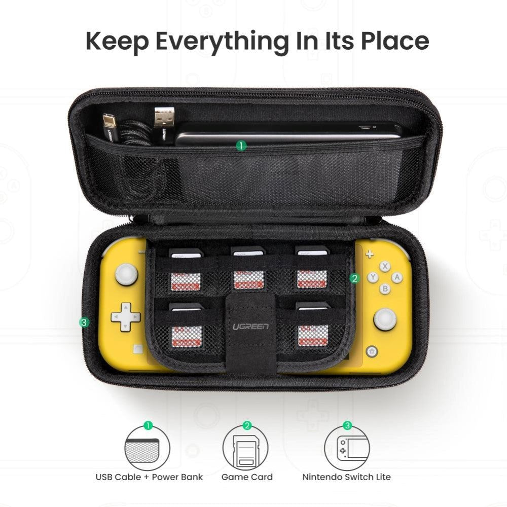 UGREEN reiseveske til Nintendo Switch Lite - Svart