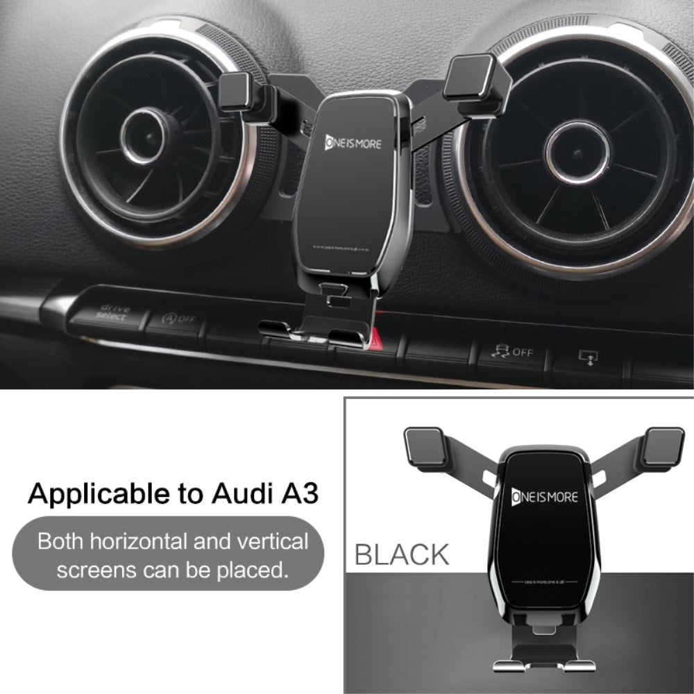 Mobilholder til Bil - Audi A3 / S3 (2014 - 2020) - Svart