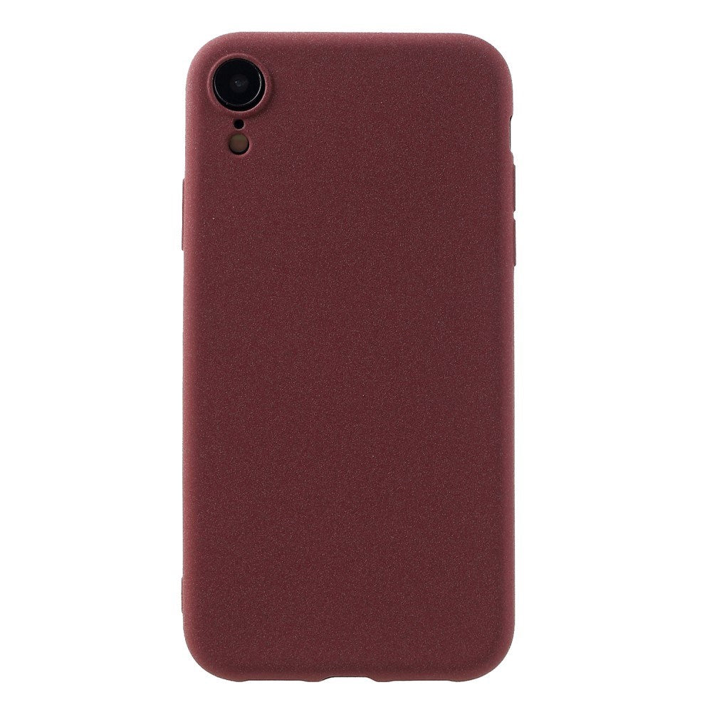 EIDERWOOD iPhone XR Matt Fleksibel Plast Deksel - Mørkerød