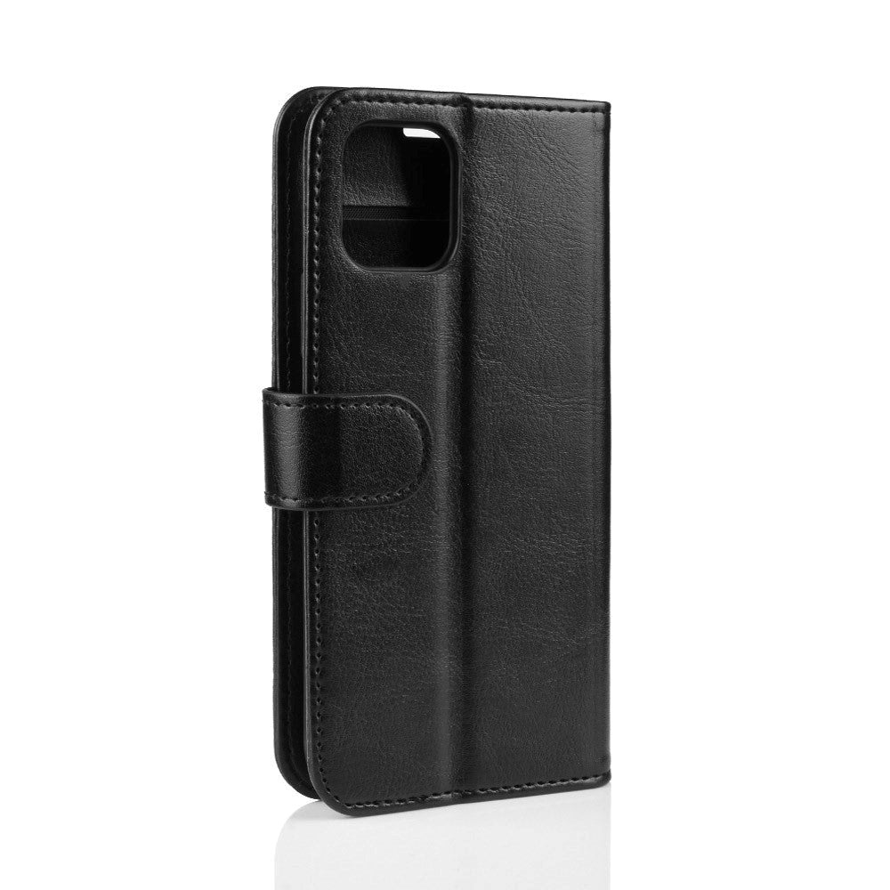 iPhone 11 Pro Skinn Deksel med Lommebok - Svart
