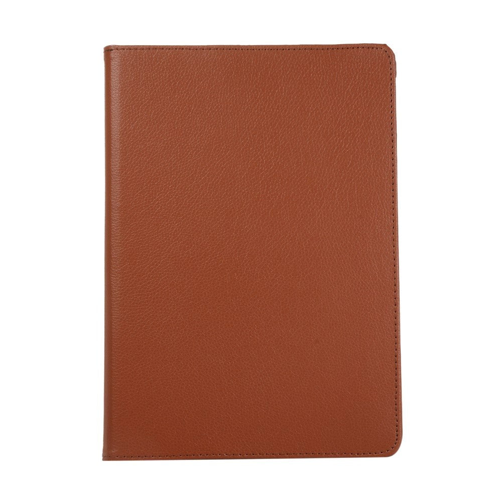 iPad 10.2" (2021 / 2020 / 2019) Klassisk Skinn Deksel m. 360⁰ Stativfunksjon - Brun