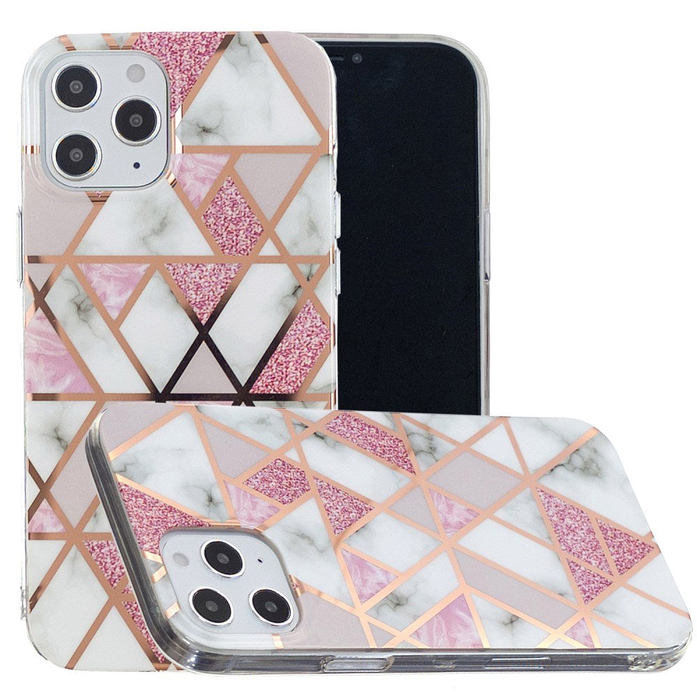 EIDERWOOD iPhone 12 Pro Max Plastik Deksel - Rosa Marmor