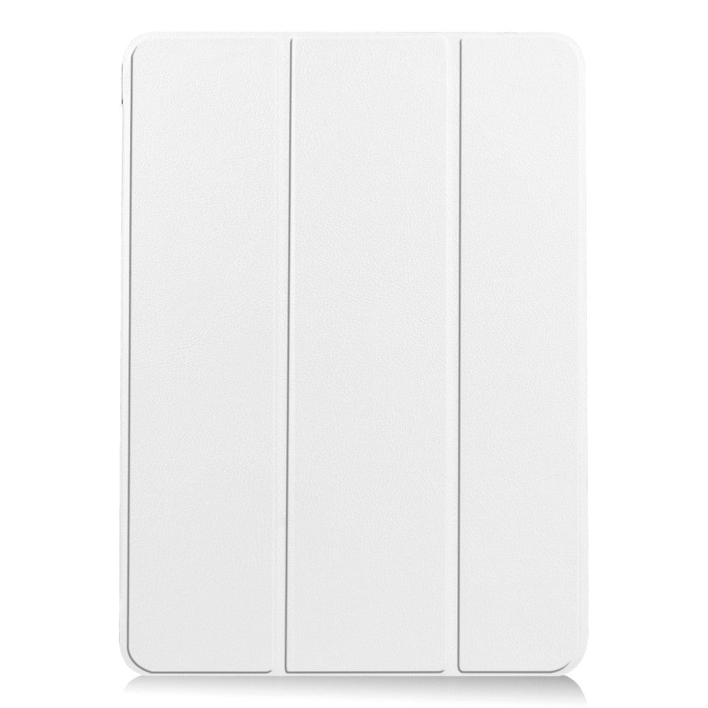 EIDERWOOD iPad Air 11-10.9" (2026-2020) Tri-fold Skinn Flip Deksel med Stylus Pen Holder - Hvit