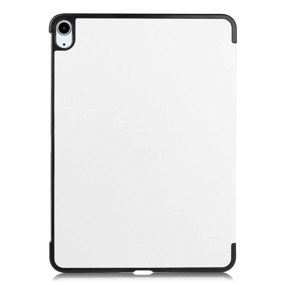 EIDERWOOD iPad Air 11-10.9" (2026-2020) Tri-fold Skinn Flip Deksel med Stylus Pen Holder - Hvit