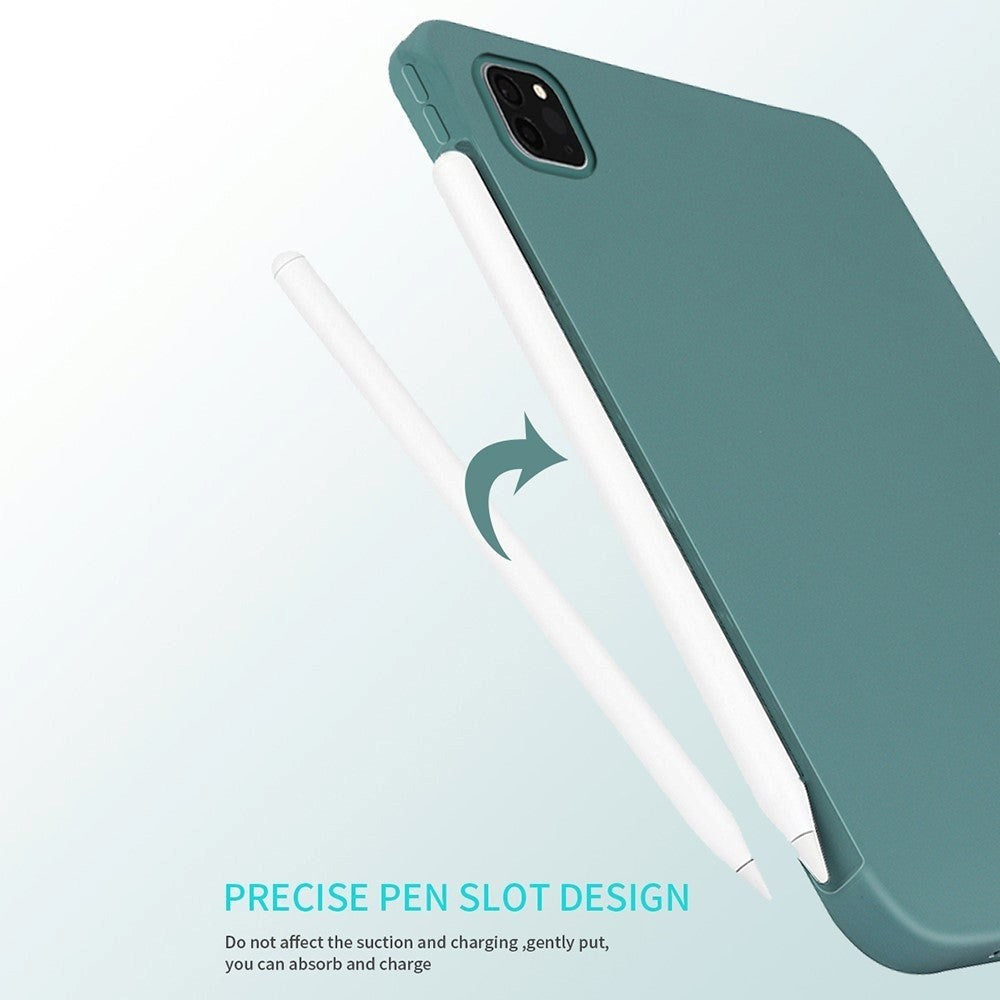 iPad Pro 11" (2022 / 2021 / 2020 / 2018) Liquid Silikone Shockproof Bakdeksel - Svart