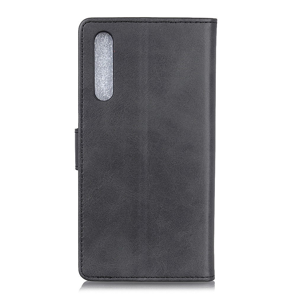 EIDERWOOD Samsung Galaxy A30s / A50 Kunstskinn Flip Deksel m. Kortholder & Ståfunksjon - Svart