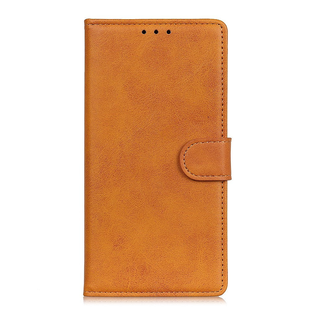 EIDERWOOD Samsung Galaxy A30s / A50 Kunstskinn Flip Deksel m. Kortholder & Ståfunksjon - Brun
