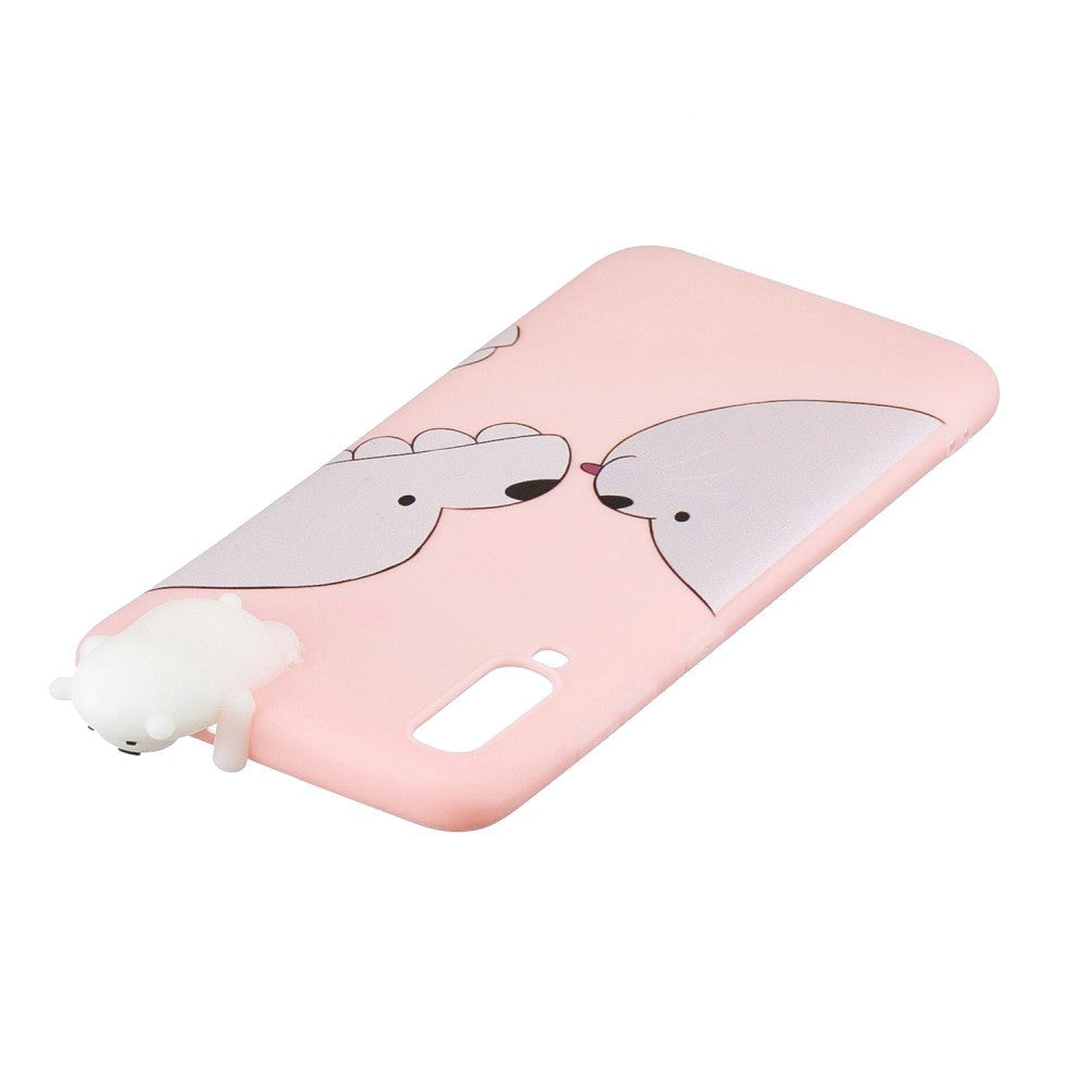 Samsung Galaxy A70 Fleksibel Plastik Deksel 3D Bjørne