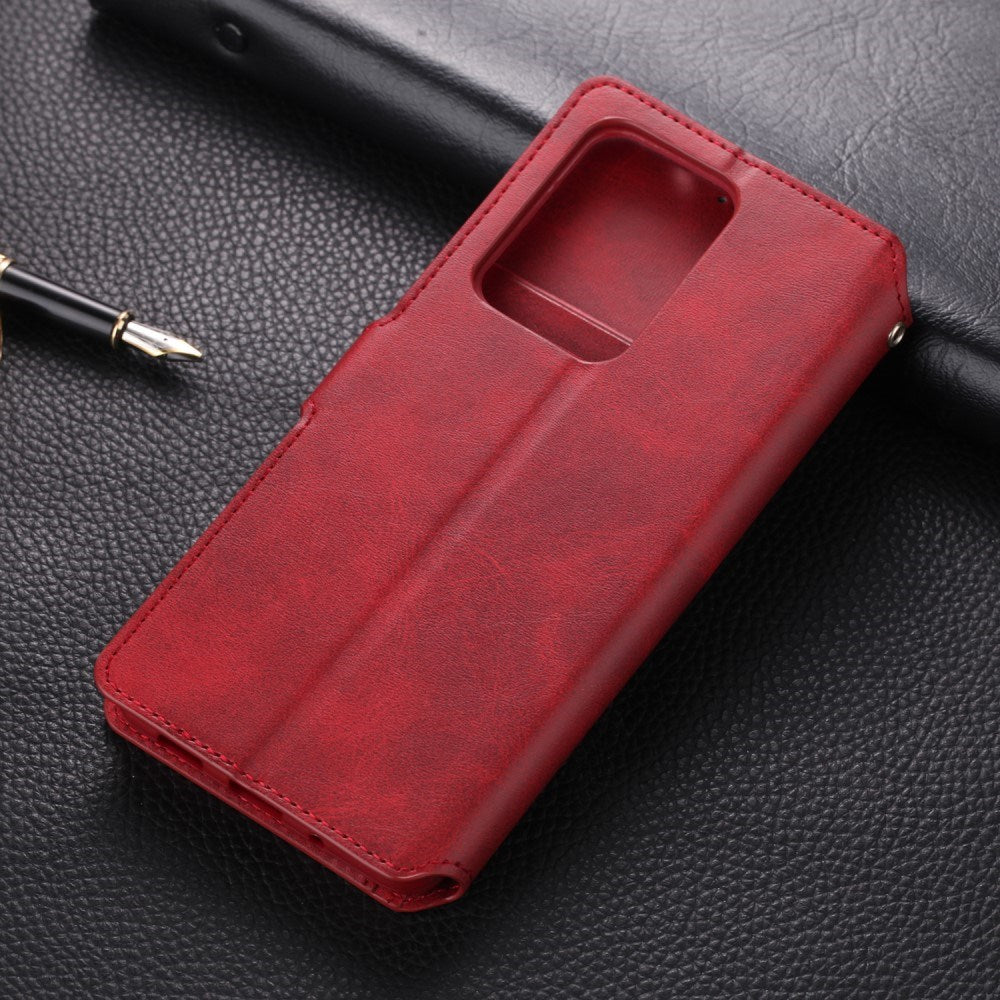 EIDERWOOD Samsung Galaxy S20+ (Plus) Kunstskinn Flip Deksel - Rød