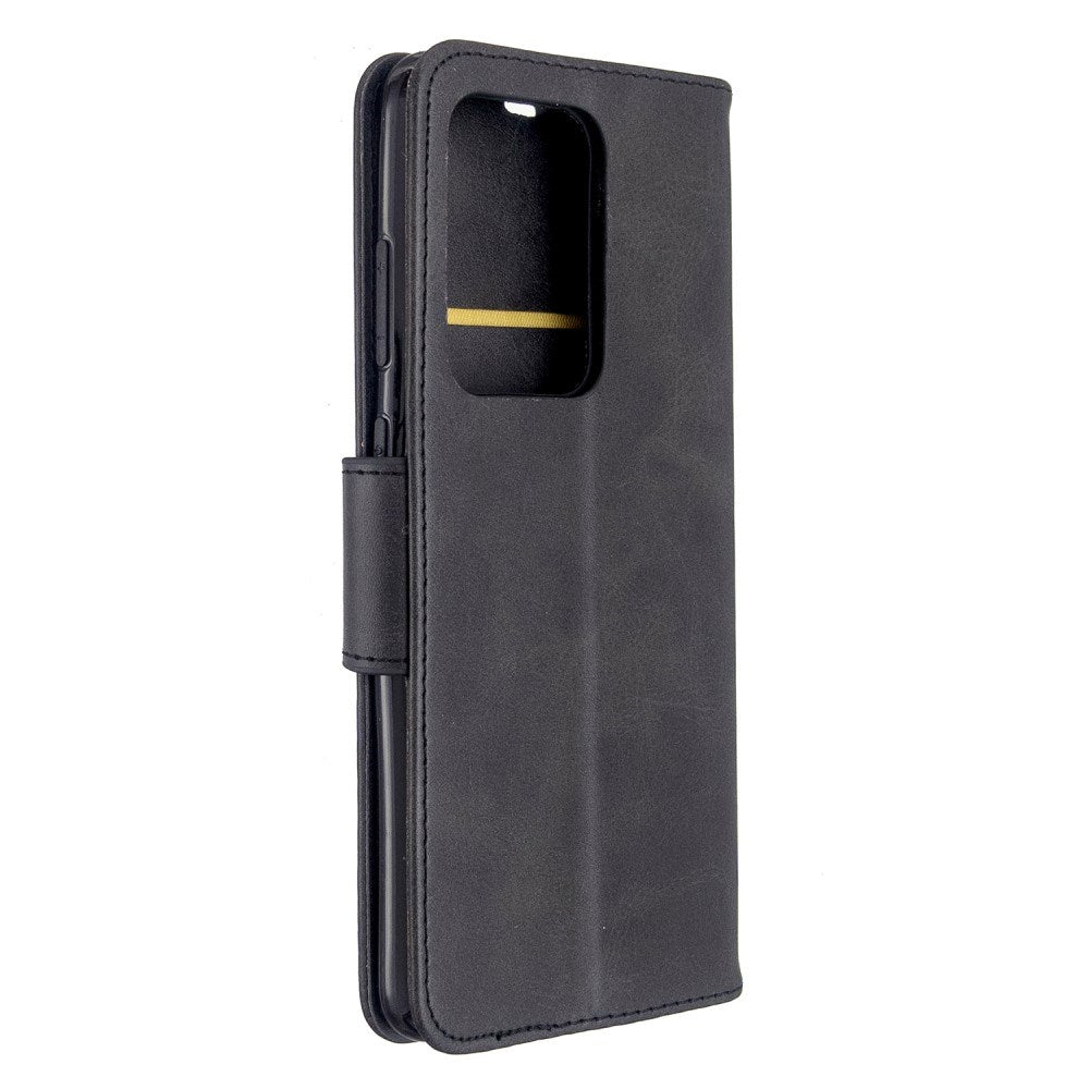 EIDERWOOD Samsung Galaxy S20 Ultra Kunstskinn Flip Deksel med Stativ & Lommebok - Svart