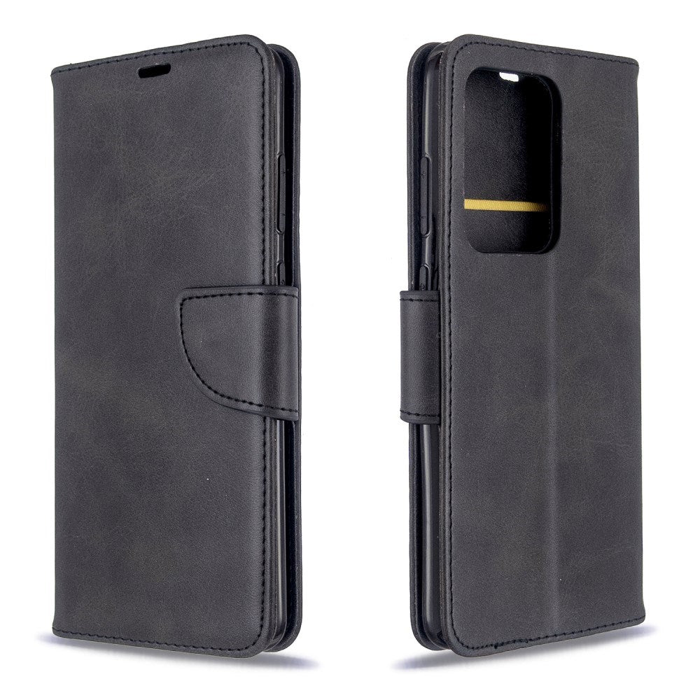 EIDERWOOD Samsung Galaxy S20 Ultra Kunstskinn Flip Deksel med Stativ & Lommebok - Svart