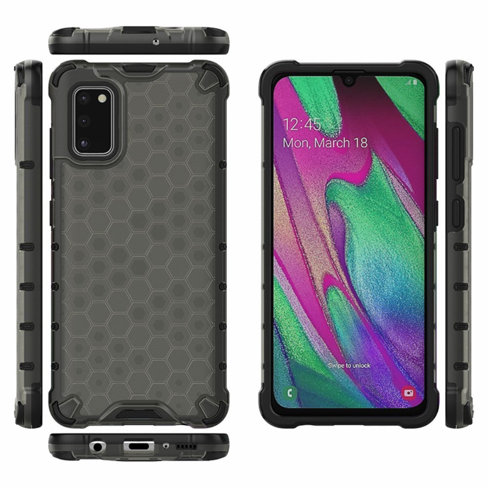 EIDERWOOD Samsung Galaxy A41 Honeycomb Hybrid Deksel - Svart