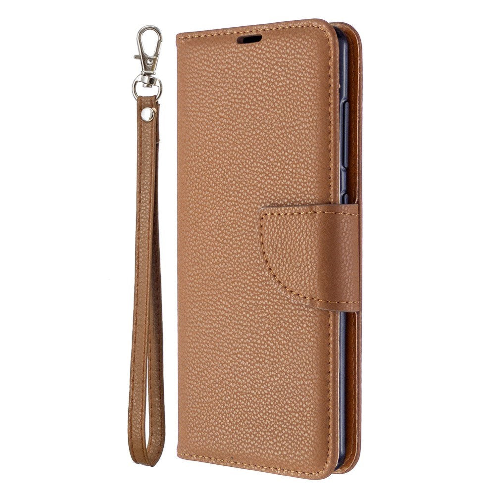 EIDERWOOD Samsung Galaxy A41 Kunstskinn Flip Deksel m. Kortholder & Ståfunksjon - Brun