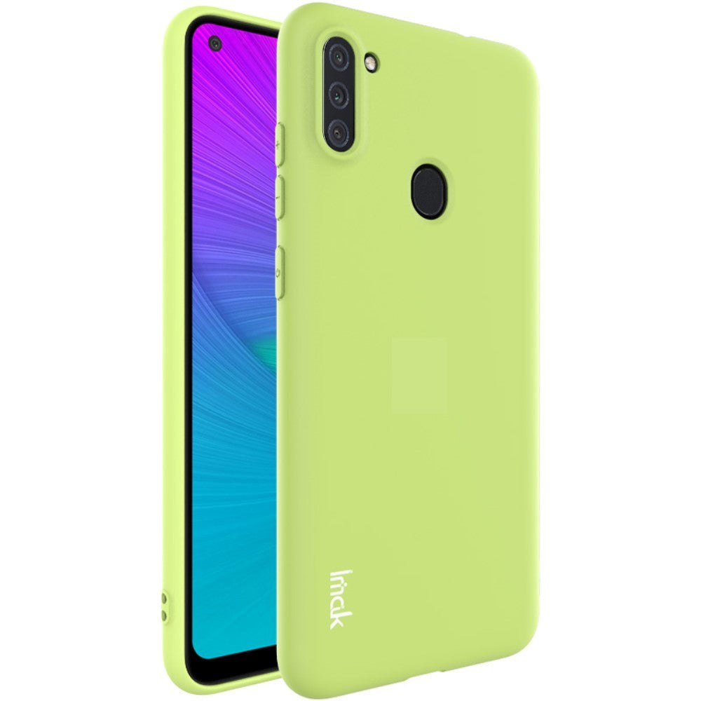 Samsung Galaxy M11 - IMAK Mat Fleksibelt Deksel - Grøn