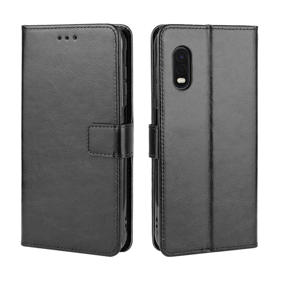 EIDERWOOD Samsung Galaxy Xcover Pro Kunstskinn Flip Deksel m. Strop - Svart