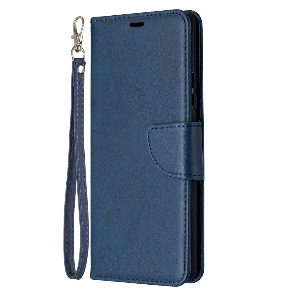 EIDERWOOD Samsung Galaxy A42 (5G) Kunstskinn Flip Deksel m. Strop - Blå