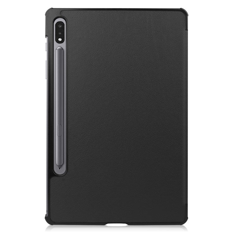 EIDERWOOD Samsung Galaxy Tab S8 Kunstskinn Trifold Flip Deksel - Svart