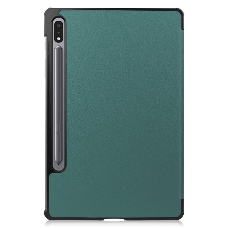 EIDERWOOD Samsung Galaxy Tab S8 Kunstskinn Trifold Flip Deksel - Grønn