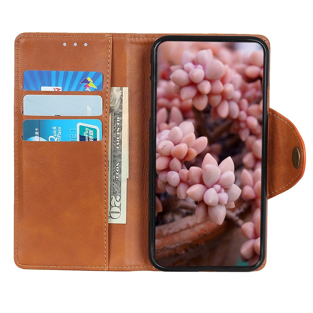 Sony Xperia L4 Retro Skinndeksel med Lommebok - Brun