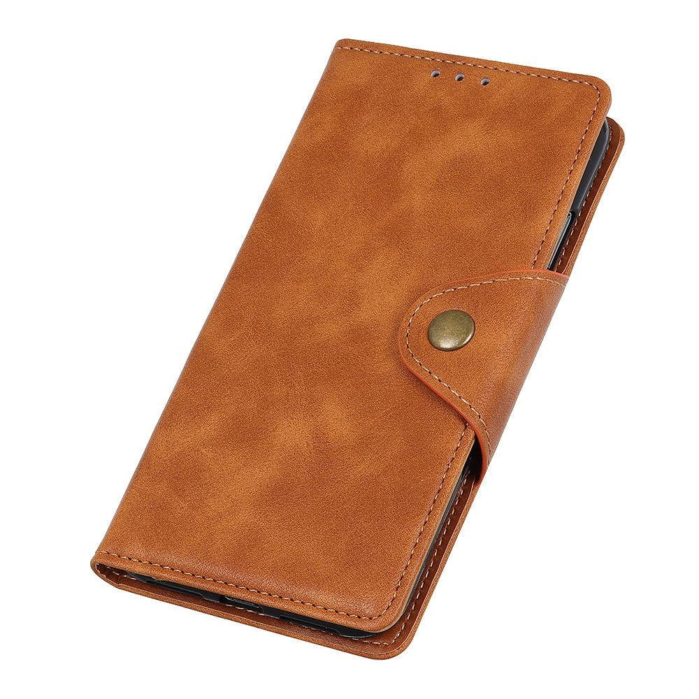 Sony Xperia L4 Retro Skinndeksel med Lommebok - Brun