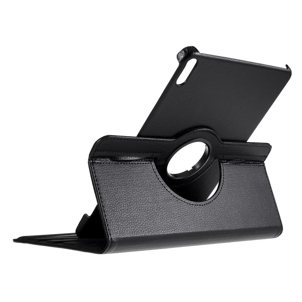 Huawei MatePad Pro 10.8" Klassisk PU Skinndeksel m. 360° Ståfunksjon - Sort