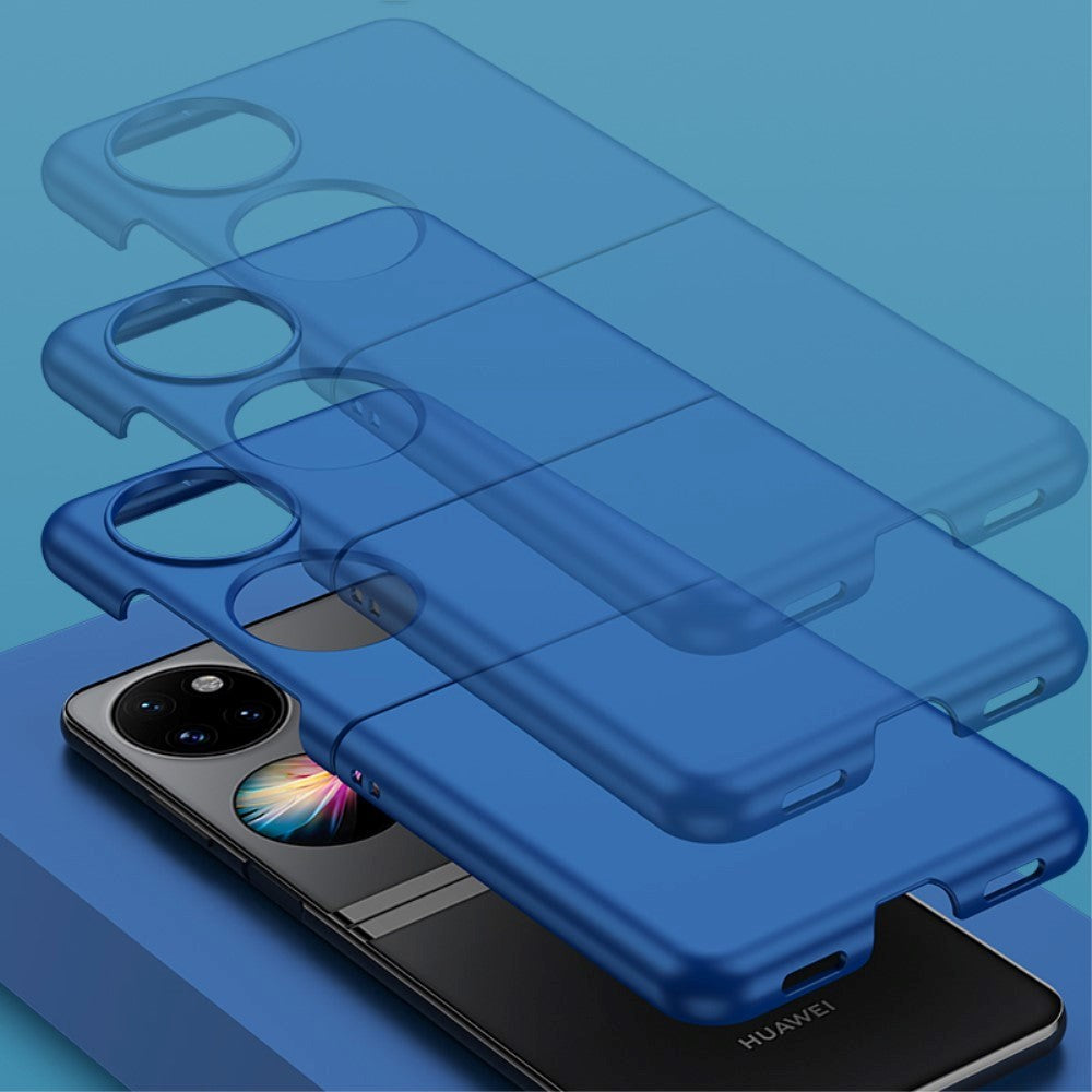 Huawei P50 Pocket Hard Plast Deksel m. Gummibelagt Overflate - Grønn