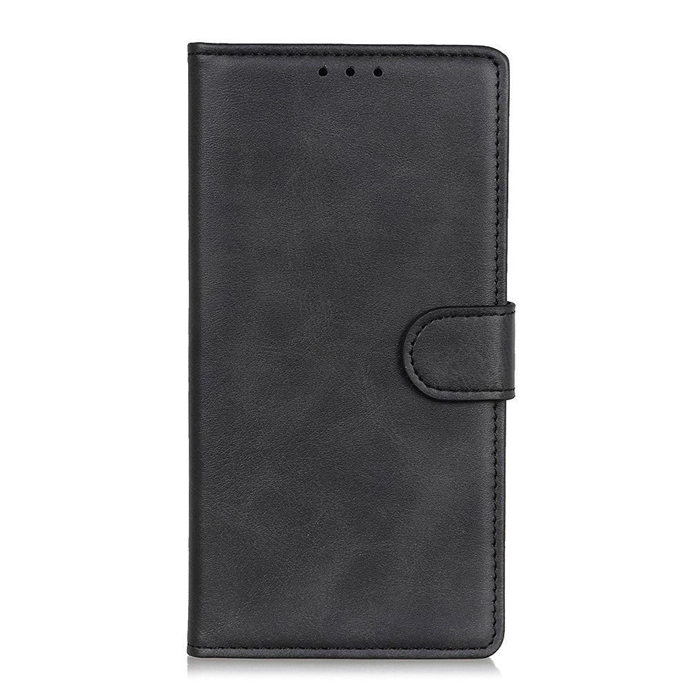 Motorola Moto G Pro Kunst PU Skinndeksel m. Lommebok - Sort