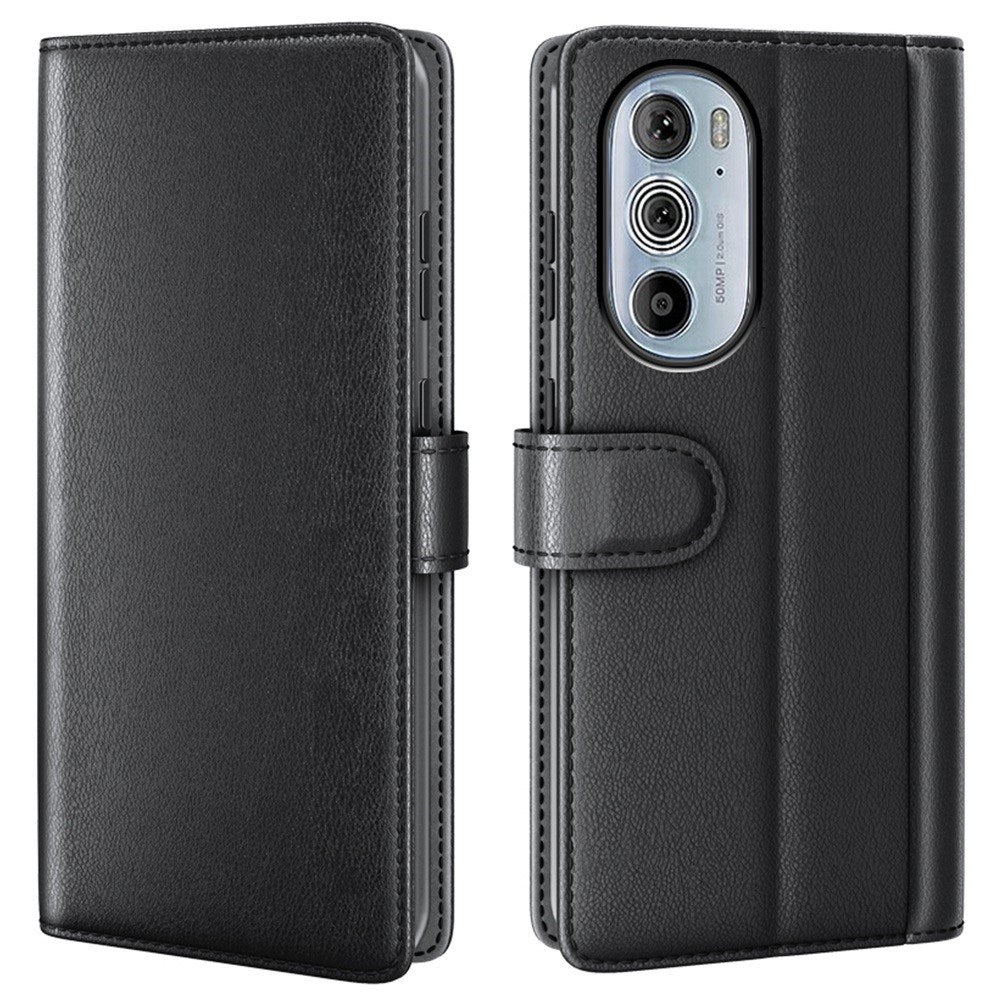 EIDERWOOD Motorola Edge 30 Pro Kunstskinn Deksel med Lommebok - Svart