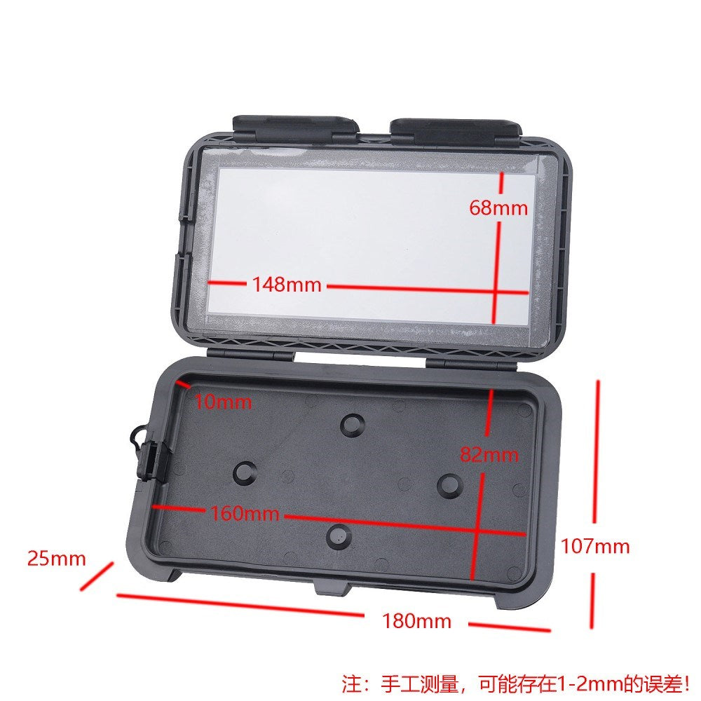 Vanntett & Roterbar Mobiltelefonholder for Sykkel (Maks. Mobil: 160 x 82 mm) - Svart