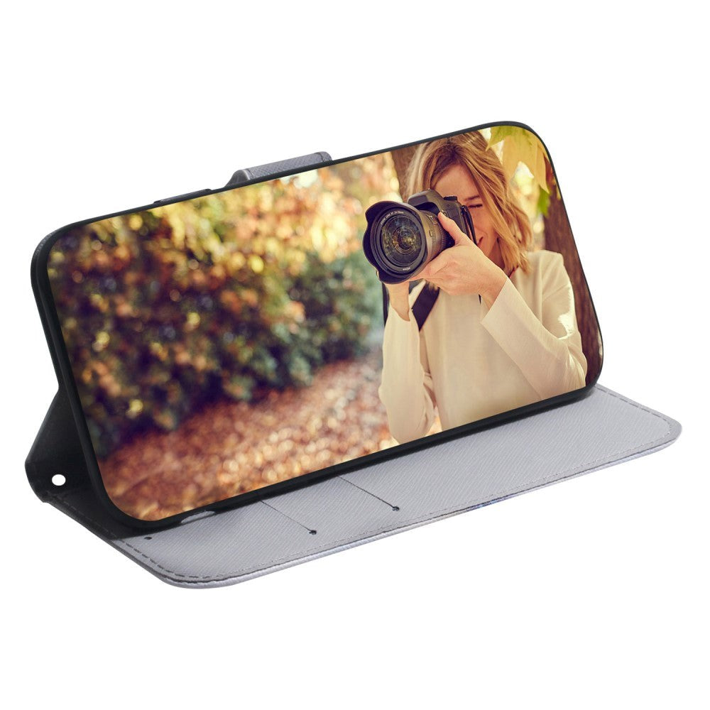 Google Pixel 6 Pro Deksel i Kunstskinn med Lommebok og Trykk - Tre