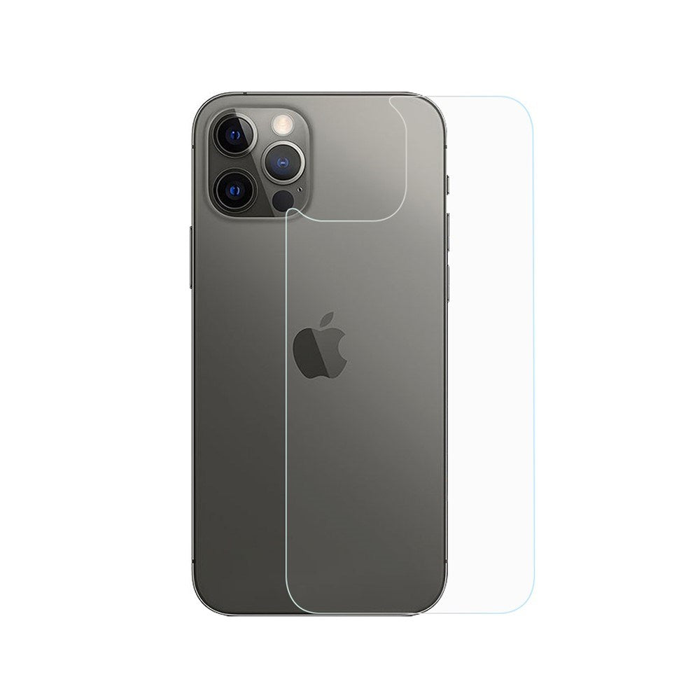 iPhone 12 / 12 Pro Full-Fit Herdet Beskyttelsesglass til Bakside - Gjennomsiktig