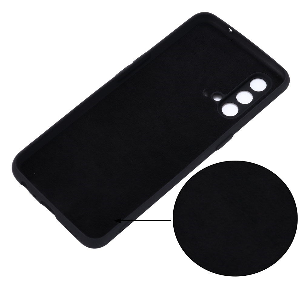 EIDERWOOD OnePlus Nord CE (5G) Liquid Silikon Deksel m. Stropp - Svart