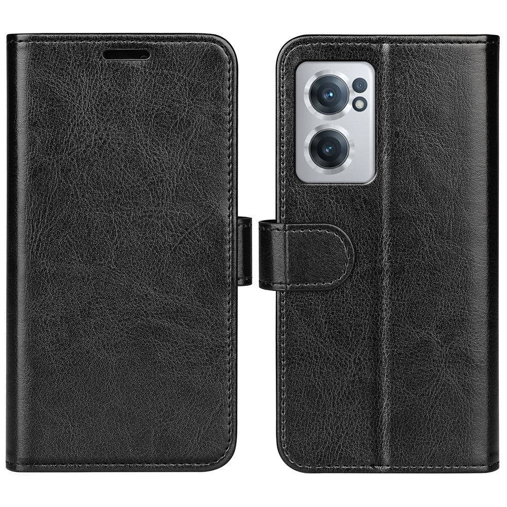EIDERWOOD OnePlus Nord CE 2 (5G) Kunstskinn Flip Deksel m. Kortholder & Ståfunksjon - Svart