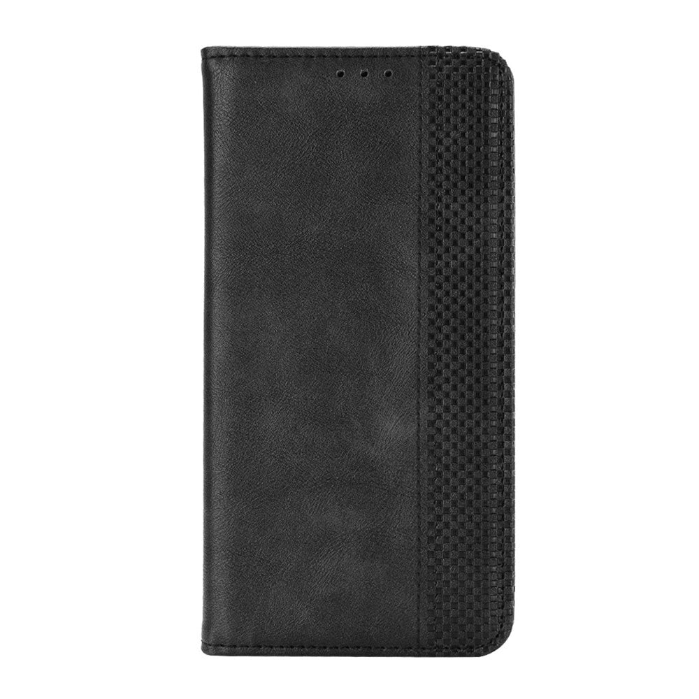 Doogee N40 Pro Vintage Flip Deksel - Imitert Skinn - Svart