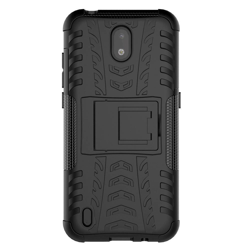 Nokia 1.3 Cool Tyre Håndverker Deksel m. stativ - Sort
