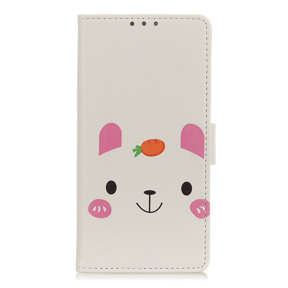 Nokia 3.4 PU Skinndeksel m. Lommebok - Kanin
