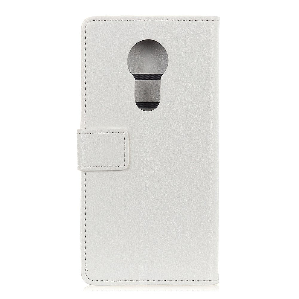 Nokia 3.4 PU Skinndeksel m. Lommebok - Hvit
