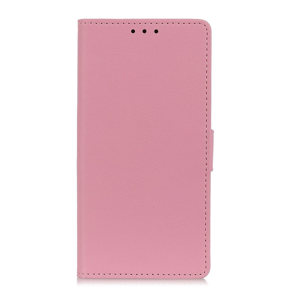 Nokia 3.4 PU Skinndeksel m. Lommebok - Lyserosa