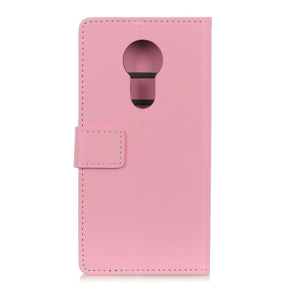Nokia 3.4 PU Skinndeksel m. Lommebok - Lyserosa