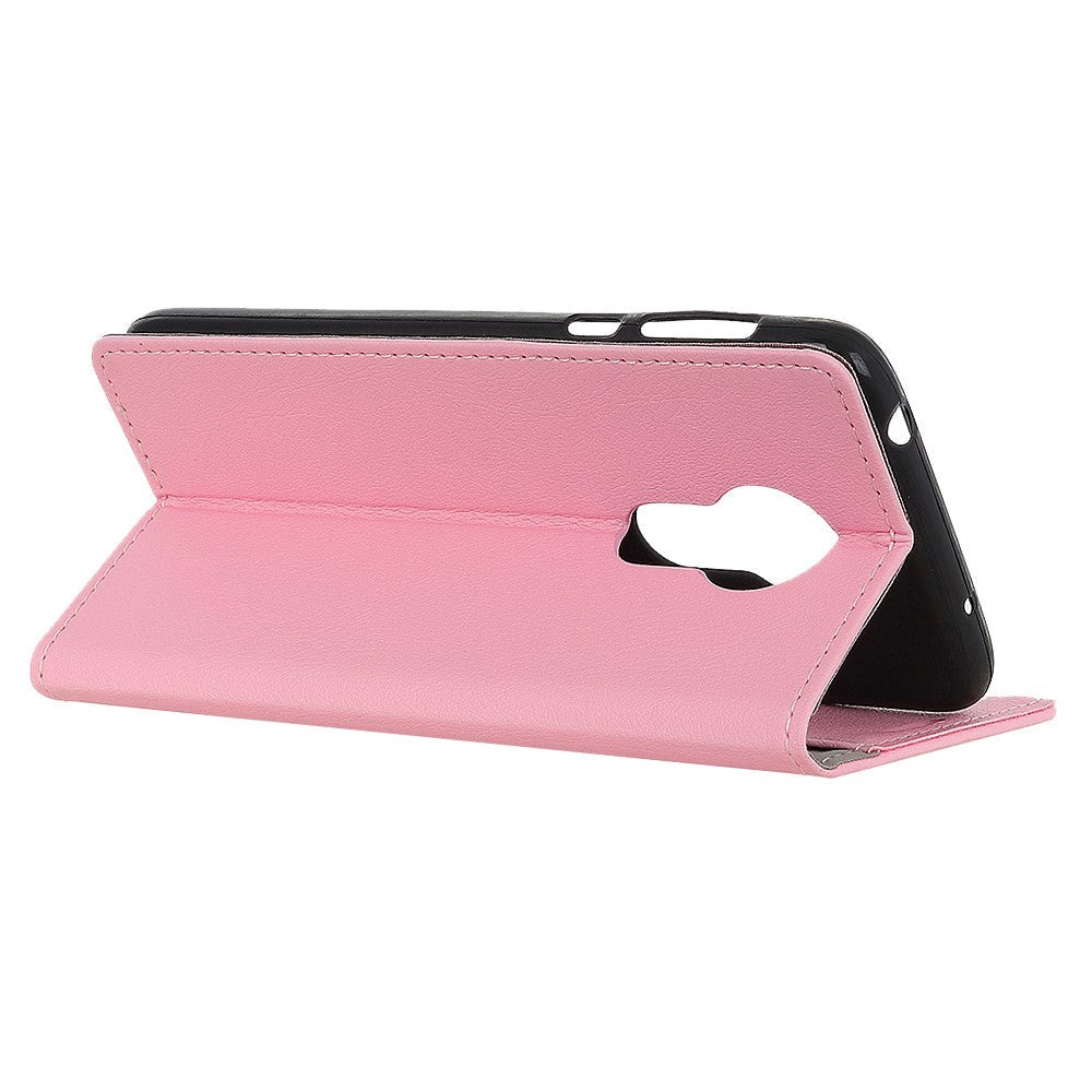 Nokia 3.4 PU Skinndeksel m. Lommebok - Lyserosa
