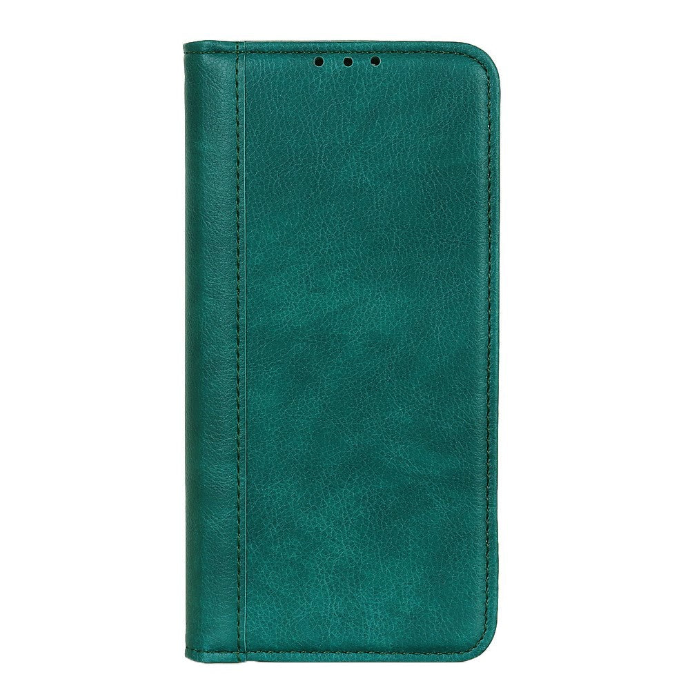 Nokia 3.4 Litchi Tekstur PU Skinndeksel m. Lommebok - Grønn