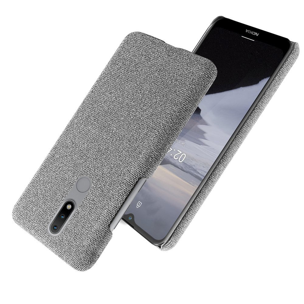 Nokia 2.4 Polstret Plastikk Deksel - Grå