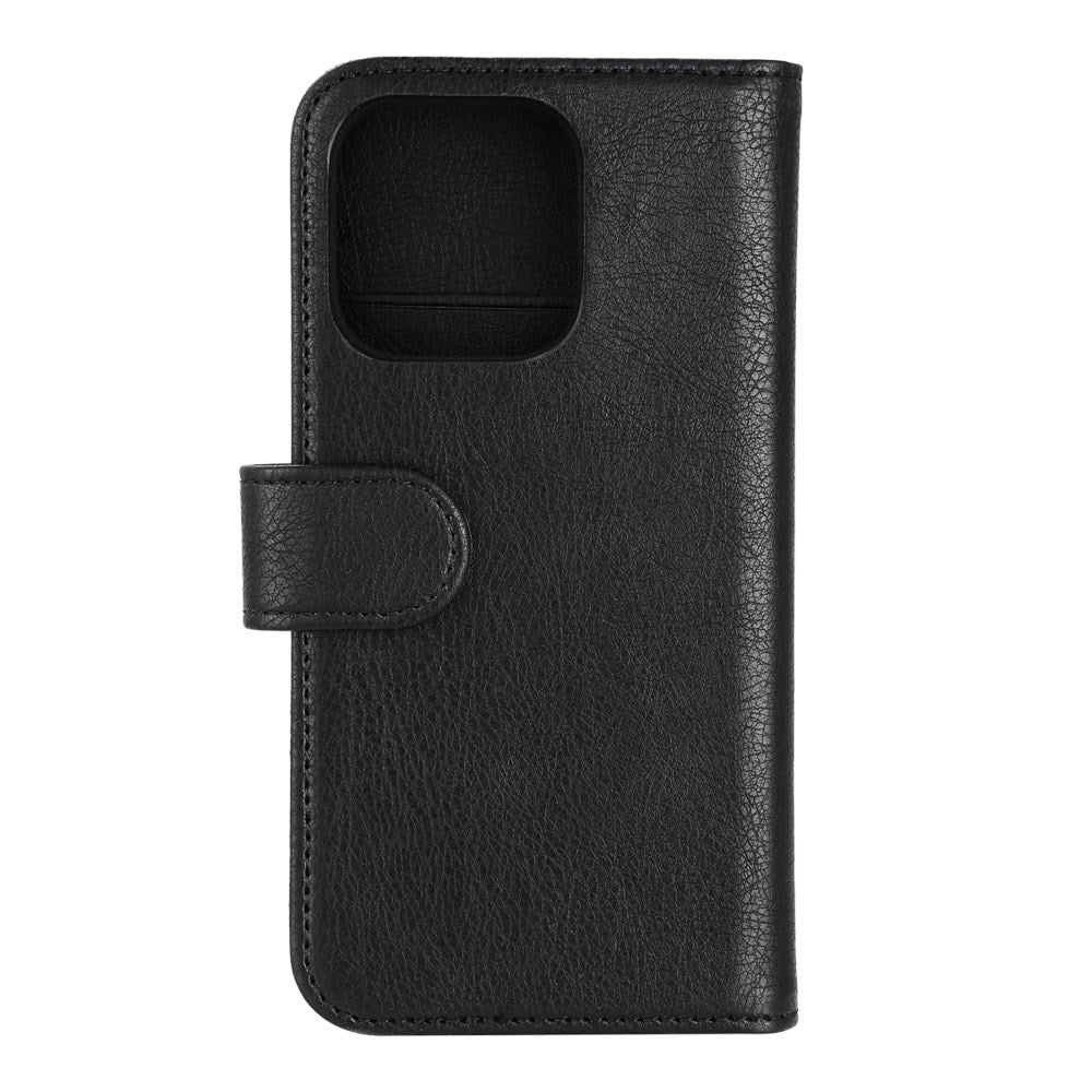 iPhone 14 Pro Essentials 2-i-1 Kunstskinn Flip Deksel - Svart