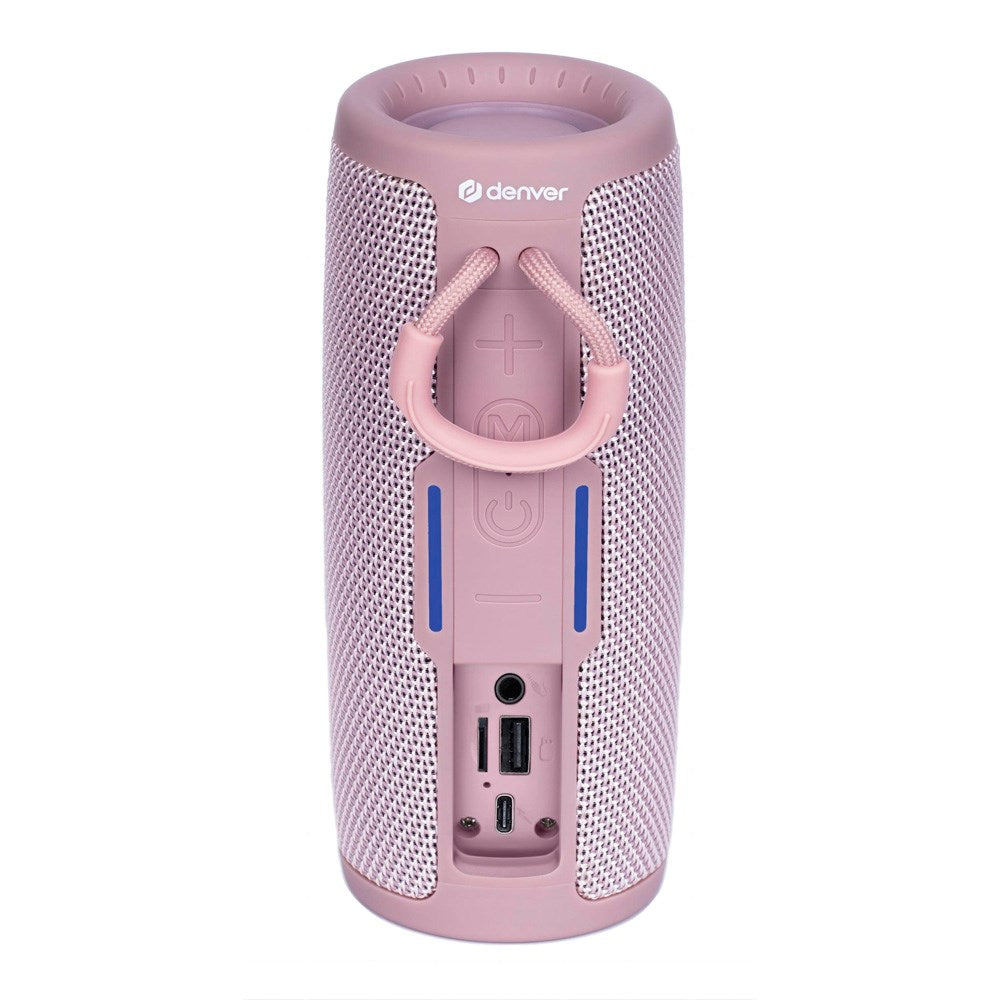 Denver Trådløs Bluetooth Høyttaler med 2 x 5W RMS - Rosa