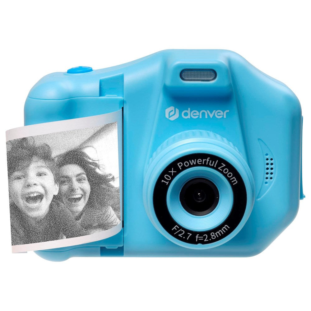 Denver KPC-1370 Digitalkamera for Barn med Termisk Skriver - inkl. MicroSD-kort & Skriverpapir - Blå