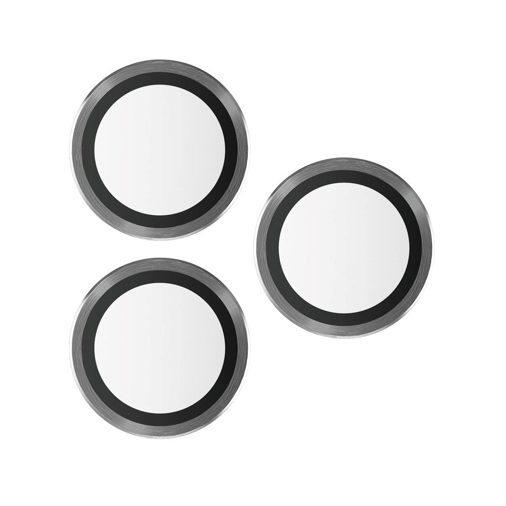 iPhone 15 Pro / 15 Pro Max PanzerGlass Hoops - Kamerabeskyttelse - Gjennomsiktig / Svart