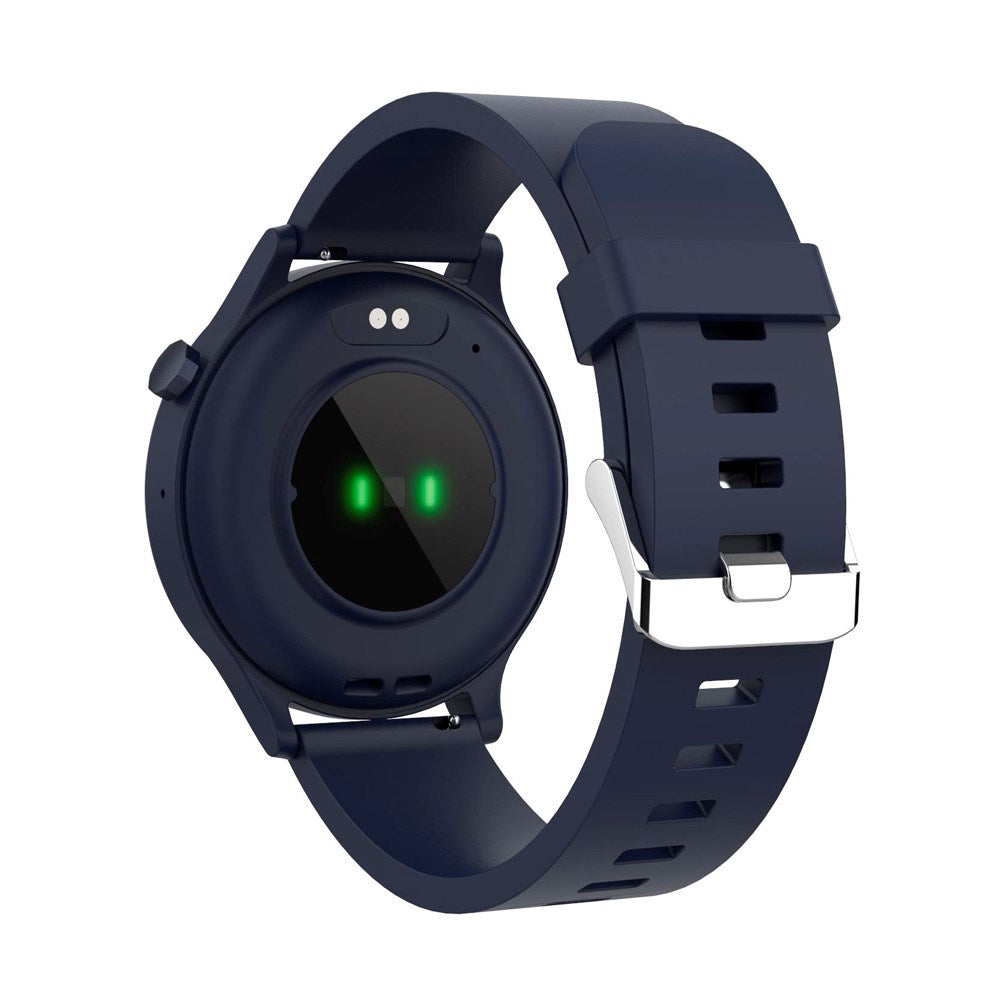 Denver SWC-338 Bluetooth Smartklokke med Innebygd Helsesporing & Stemmekontroll - Mørk Blå