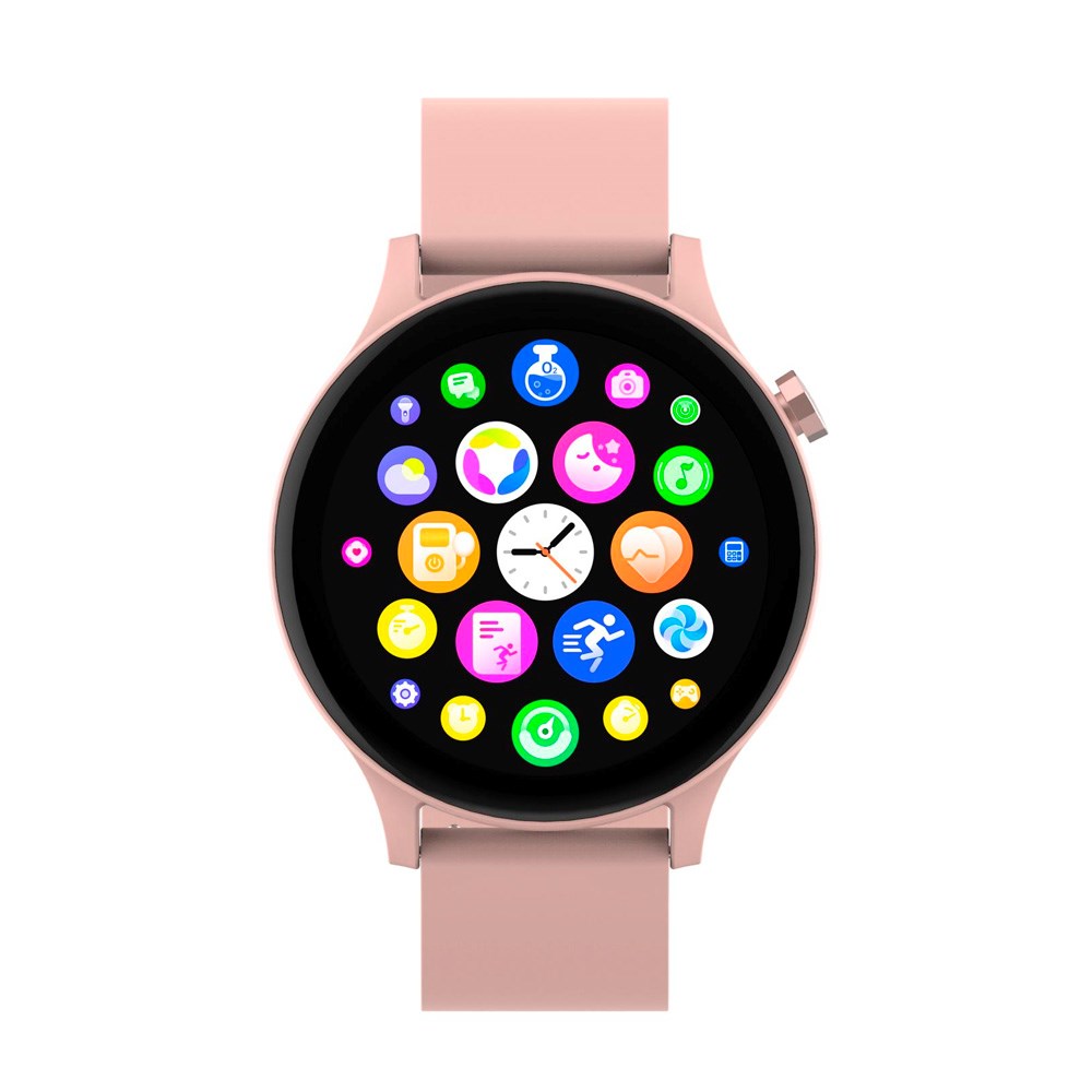 Denver SWC-338 Bluetooth Smartklokke med Innebygd Helsesporing & Stemmekontroll - Rosa