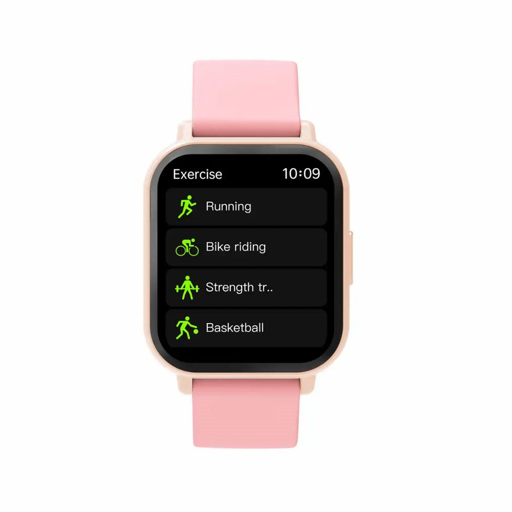 Denver SWC-176RO Smartklokke med Søvn- og Fitnesssporing - Silikonrem - Rosa